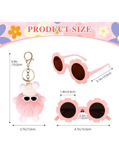 Riñonera Personalizada para Niñas Rosa con Gafas y Llavero