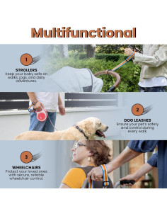 Correa de Muñeca de Seguridad Votrali Ajustable para Carritos y Mascotas 2