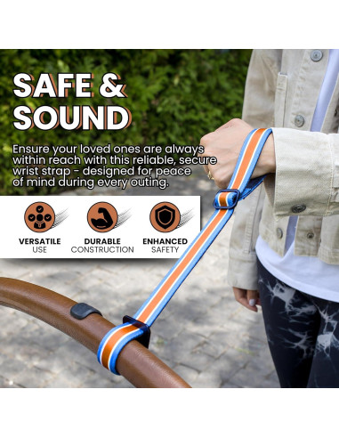 Correa de Muñeca de Seguridad Votrali Ajustable para Carritos y Mascotas