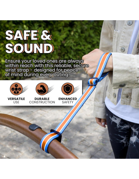 Correa de Muñeca de Seguridad Votrali Ajustable para Carritos y Mascotas