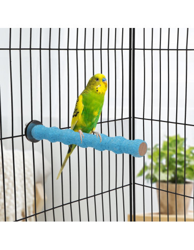 Soporte de Madera para Pericos Hypeety 18cm Colorido