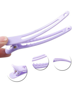 12 Clips de Pelo Duck Bill Suoirblss Antideslizantes 5.1cm 2