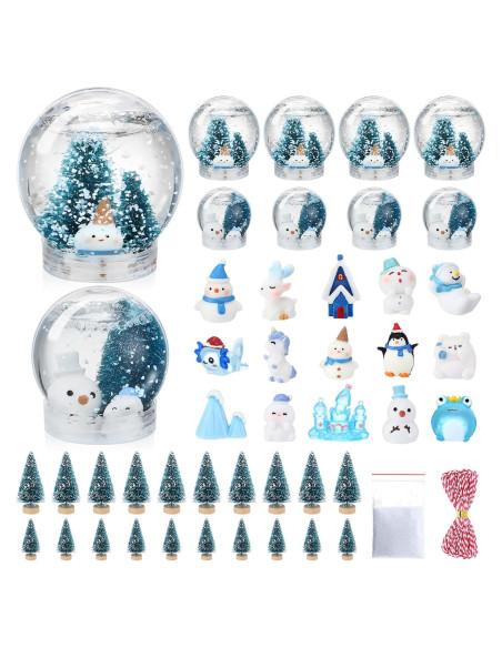 Kit de Globo de Nieve DIY Youyole 47 Piezas Navidad