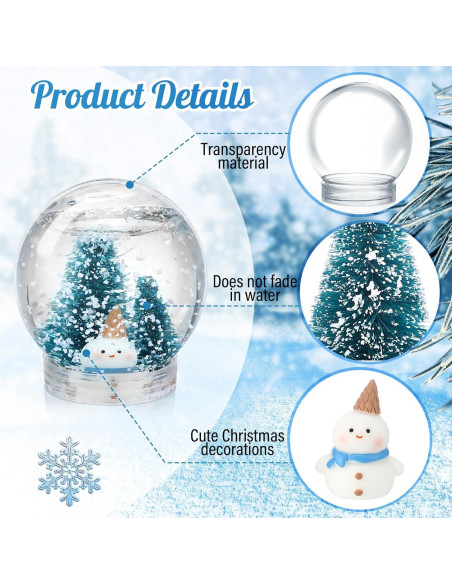 Kit de Globo de Nieve DIY Youyole 47 Piezas Navidad