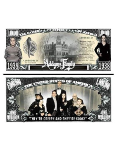 Billetes de Novela Anime Source Familia Addams 18g con Protector