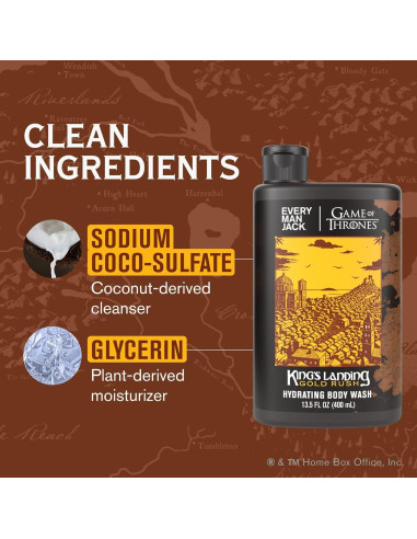 Gel de Ducha Every Man Jack Juego de Tronos Oro Rush 2x400ml