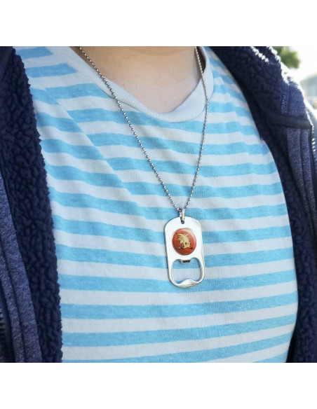 Abrebotellas de Placa Militar Castores Enfurecidos 5.6x3.1cm