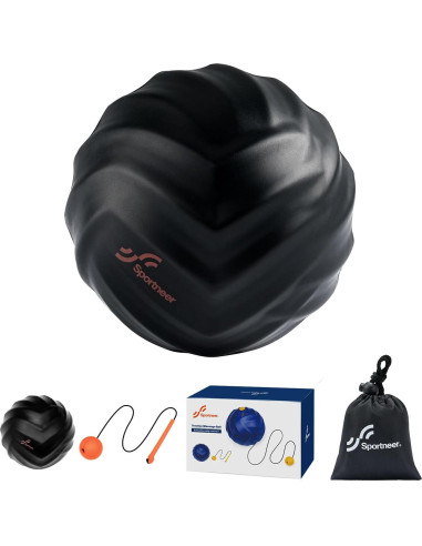 Bola de Masaje Sportneer con Cuerda, Terapia Miofascial 10.99cm