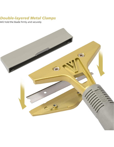 Raspador de Cuchillas 4" Ehdis - 2 Piezas + 20 Cuchillas