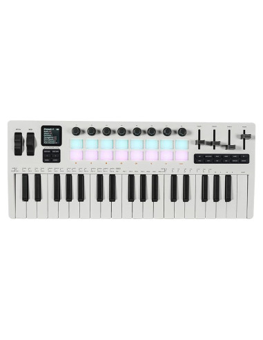 Controlador MIDI 37 Teclas Btuty con Almohadillas RGB y Faders