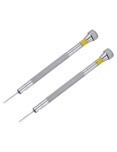 Destornillador de Precisión uxcell 0.8mm Cabeza Plana Amarillo