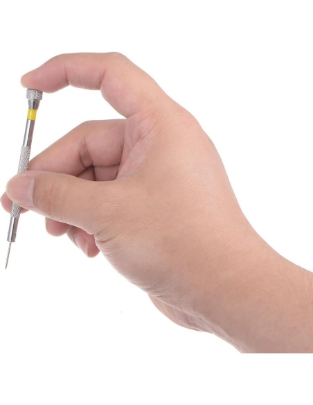 Destornillador de Precisión uxcell 0.8mm Cabeza Plana Amarillo