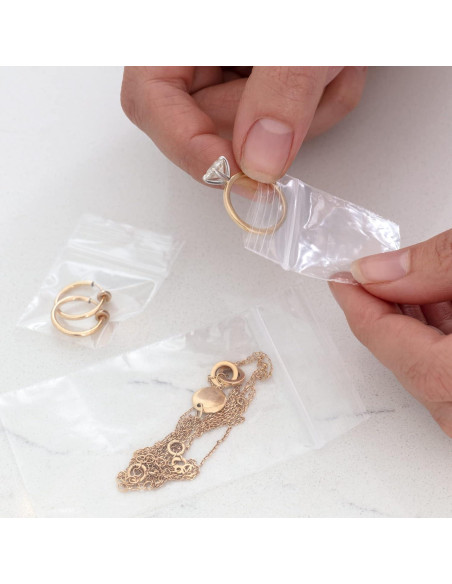 Bolsas de Plástico Transparentes GPI 3.81x3.81 cm 1000 Unidades