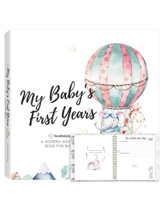 Libro de Memorias del Bebé KeaBabies 90 Páginas Tapa Dura