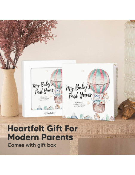Libro de Memorias del Bebé KeaBabies 90 Páginas Tapa Dura