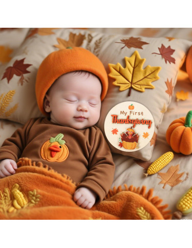 Carteles de Hitos Mensuales para Bebés 11PCS Madera Animales