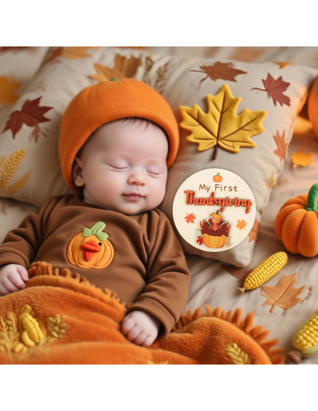 Carteles de Hitos Mensuales para Bebés 11PCS Madera Animales