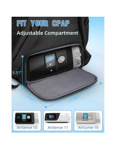 Mochila CPAP PEKREWS para ResMed AirSense 11 - 15.6" Laptop 2