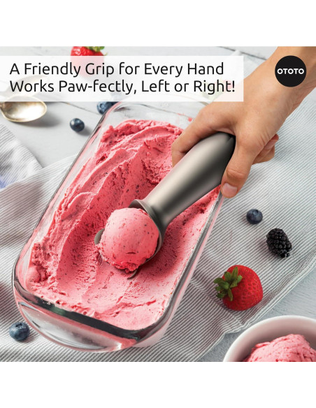 Cuchara de Helado OTOTO Cubito Acero Inoxidable Plata 141g