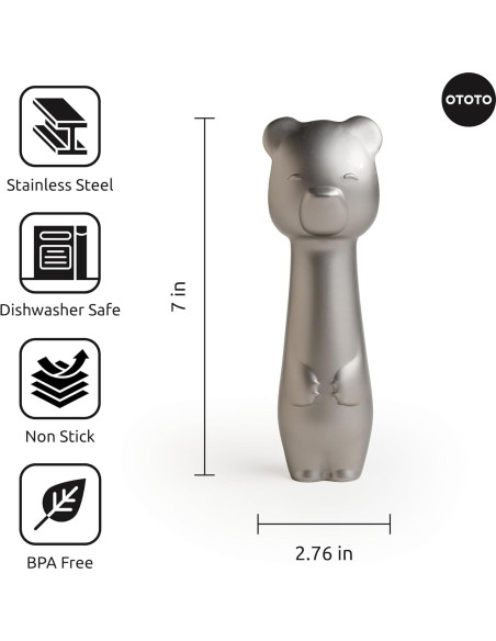 Cuchara de Helado OTOTO Cubito Acero Inoxidable Plata 141g