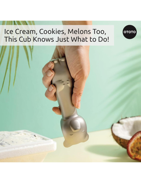 Cuchara de Helado OTOTO Cubito Acero Inoxidable Plata 141g