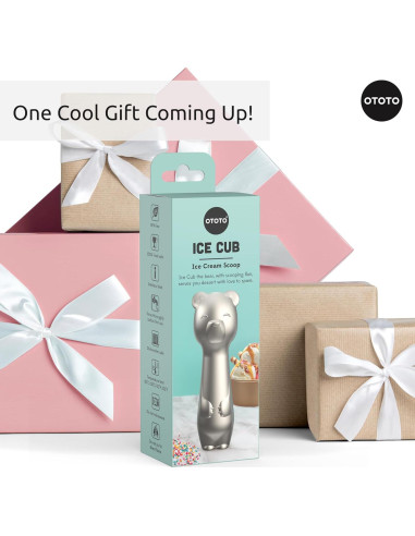 Cuchara de Helado OTOTO Cubito Acero Inoxidable Plata 141g