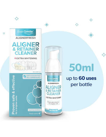 EverSmile AlignerFresh Espuma Blanqueadora 50ml - Limpiador Alineadores