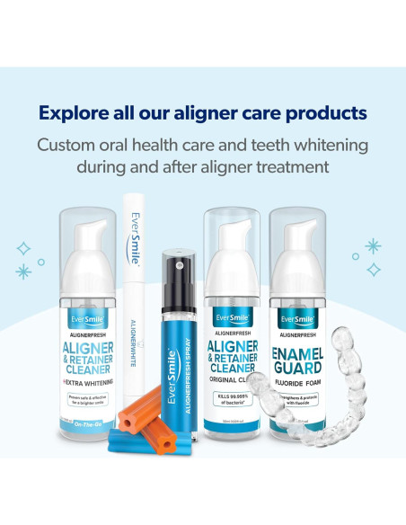 EverSmile AlignerFresh Espuma Blanqueadora 50ml - Limpiador Alineadores