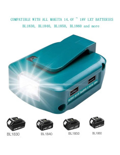 Adaptador de Cargador USB Geelink ADP05 para Batería Makita 14-18V 2
