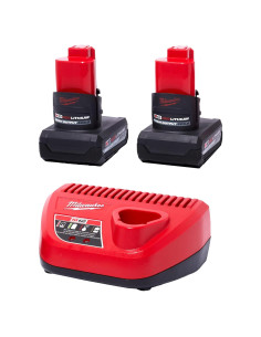 Baterías Milwaukee M12 12V Ión Litio 5.0 Ah 2-Pack