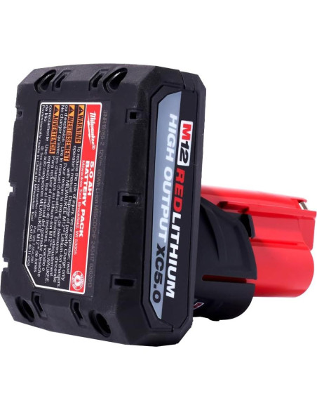 Baterías Milwaukee M12 12V Ión Litio 5.0 Ah 2-Pack
