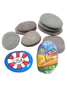 15 Rocas Grandes para Pintar Lifetop 8.9-11.4 cm Suaves