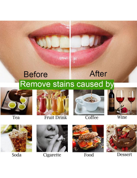 Juego de Cuidado Oral WUBLSYAN - Polvo Blanqueador + Cepillo