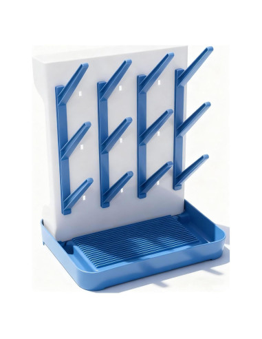 Soporte Secado Biberones Ariseno Azul - Organizador Antideslizante