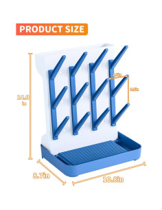 Soporte Secado Biberones Ariseno Azul - Organizador Antideslizante 2