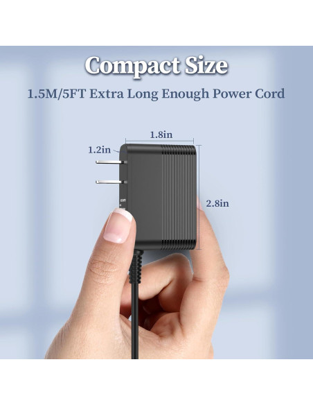 Cargador Reemplazo 12V JATERSERN para Tocadiscos Audio Technica