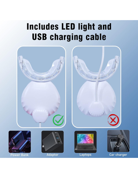 Luz LED Blanqueadora de Dientes EOICCEOH 16 Bombillas USB
