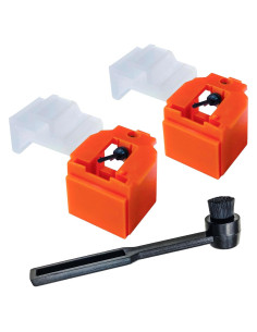 Agujas de Tocadiscos ATN3600L Naranjas + Cepillo - 2 PCS