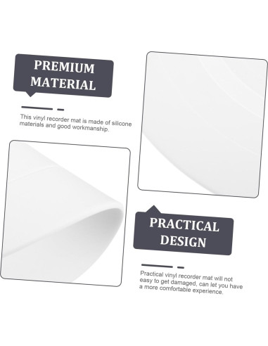 Almohadilla de Vinilo para Tocadiscos FRCOLOR 29.5cm Silicona