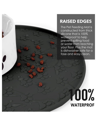 Alfombrilla de Silicona para Comida de Mascotas Joyinjojo 27.7 cm