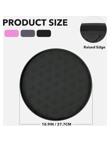 Alfombrilla de Silicona para Comida de Mascotas Joyinjojo 27.7 cm