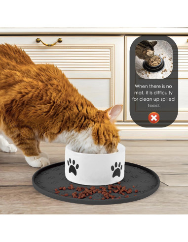 Alfombrilla de Silicona para Comida de Mascotas Joyinjojo 27.7 cm