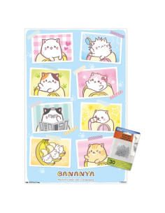Póster de pared Bananya Trends International 56.8x37.4cm