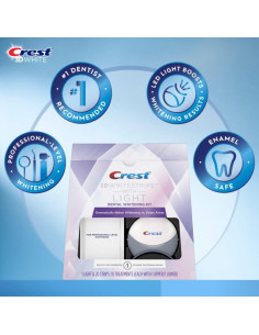 Crest 3D Whitestrips con Luz - Kit Blanqueador Dental 10 Tiras 2
