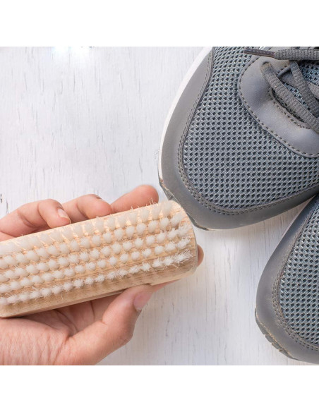Cepillo Limpiador de Zapatillas Klenblu Doble Cara Madera Nylon