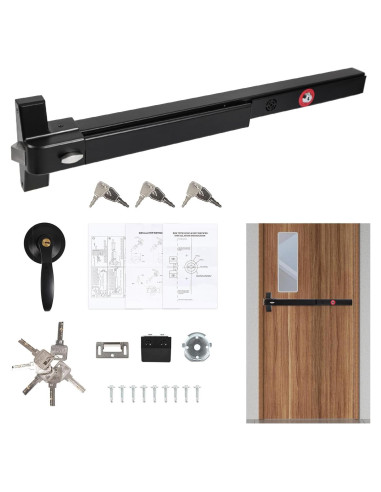 Barra de Pánico BEAMNOVA con Alarma para Puertas 70-104 cm