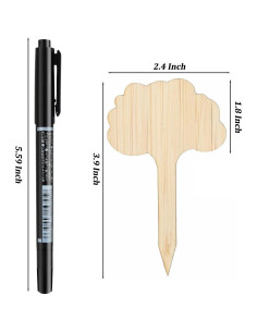 Etiquetas de Plantas de Bambú OBTANIM 75 Piezas Nube 2