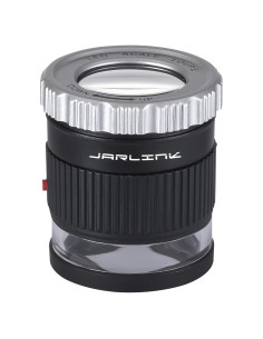 Lupa JARLINK 30X con Luz LED Ajustable para Joyería