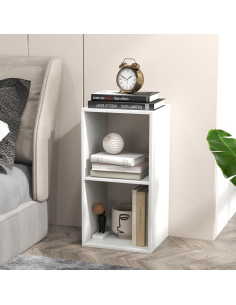 Estantería Independiente 2 Cubos Giantex Blanca Antivuelco 2