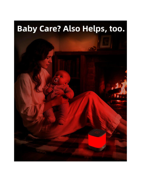 Luz Nocturna Roja ARVIN 670nm Control Táctil USB 12cm